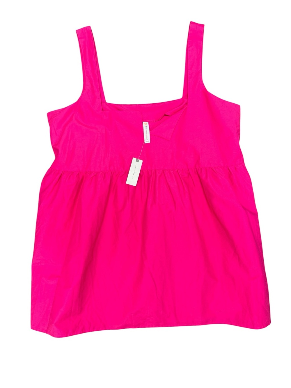 Anthropologie Daily Practice Sleeveless Split-Neck Mini Dress Hot Pink XL NEW - Picture 4 of 14